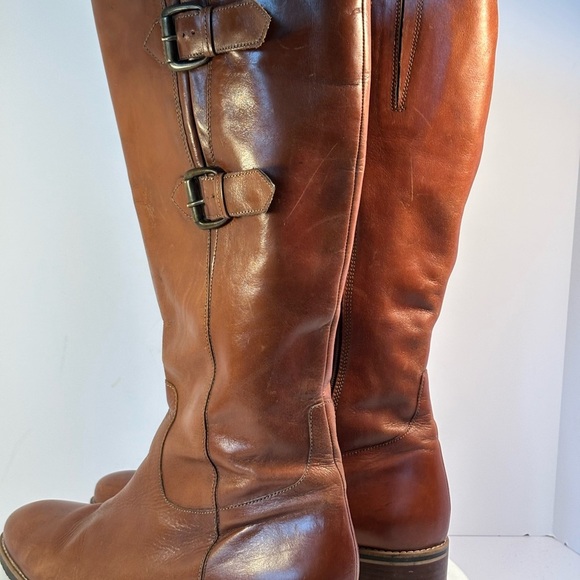 Clark’s Leather Knee-High Boots Adjustable Duo Straps Sz 7.5 - Picture 5 of 9